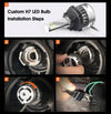 Kia sedona led headlight bulb installation process