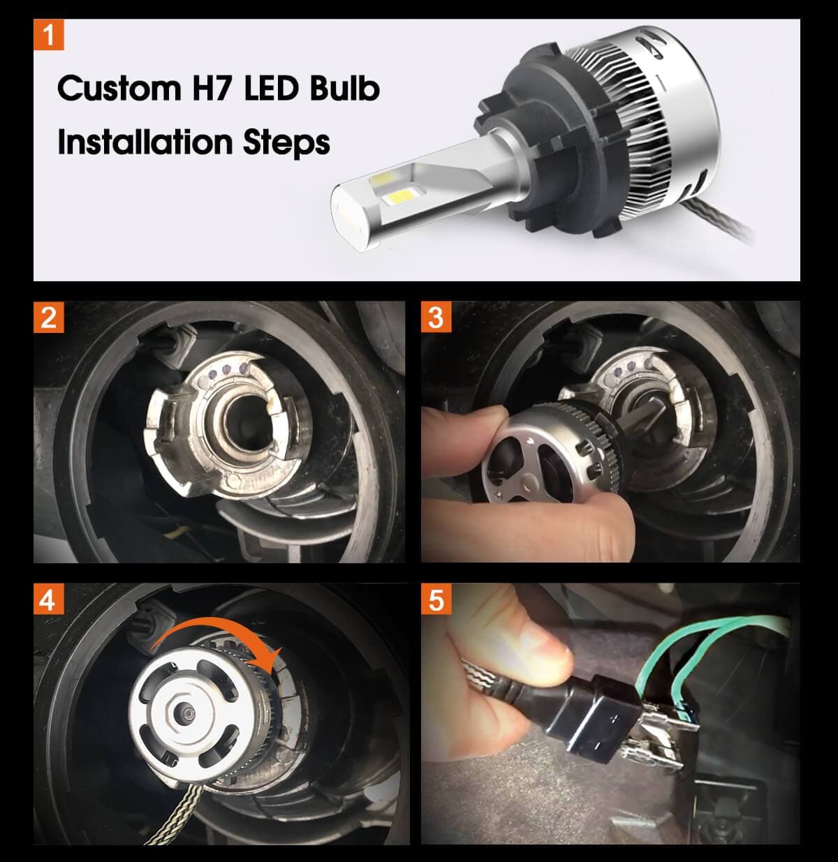 H7 headlight bulb deals