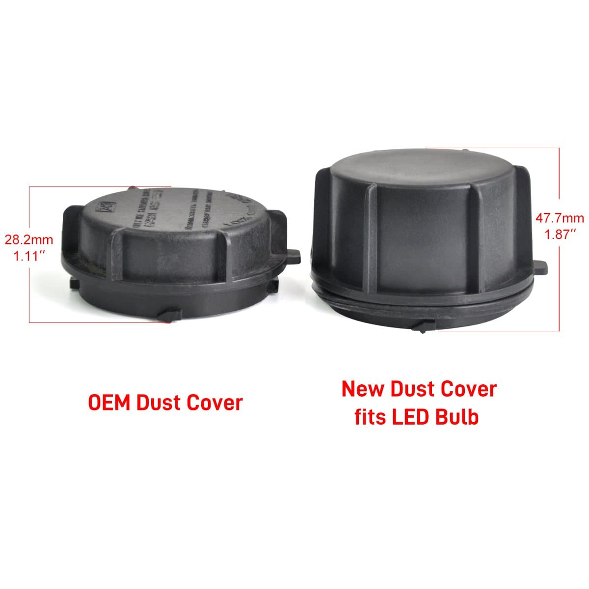 LED Bulb Dust Cover Seal Cap Waterproof OEM Design Fit for Kia Hyundai