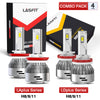 Cool White H11/H8 LED Bulbs and Switchback H11/H16 Fog Lights Combo Package | 4 Bulbs