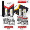 Bright White 9005/HB3 LED Bulbs and Switchback H11/H16 Fog Lights Combo Package | 4 Bulbs