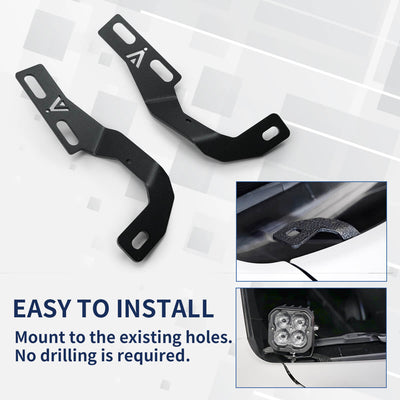 2014-2023 Toyota 4Runner Low Profile Ditch Light Brackets | LASFIT