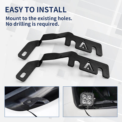 2019-2022 Ford Ranger Low Profile Ditch Light Brackets | LASFIT