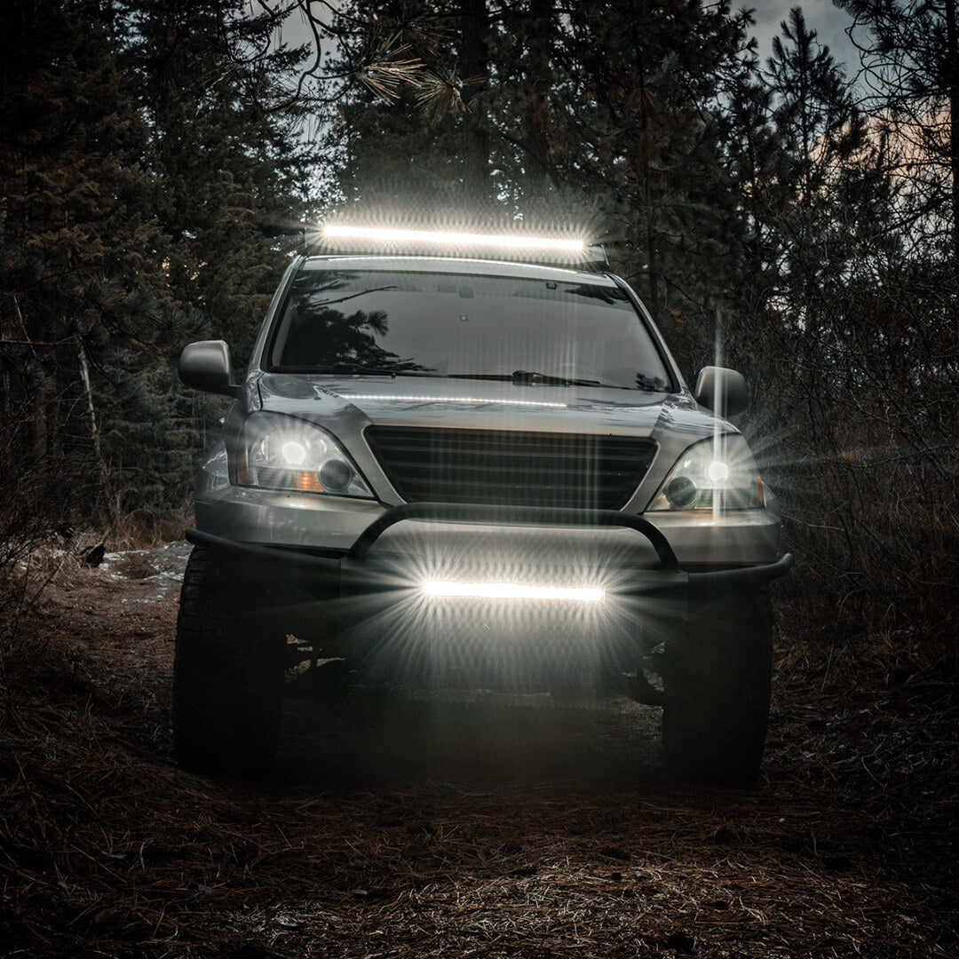 LASFIT Off-Road LED Light Bars 12 22 32 42 52 Inch Spot Flood Combo Si