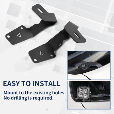 2015-2021 Subaru WRX/STI Low Profile Ditch Light Brackets | LASFIT