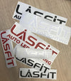LASFIT Customized Waterproof Stickers-4.7in | Black