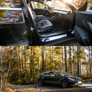 Fit For 2022-2023 Tesla Model 3 Floor Mats TPE Material 1st & 2nd & Cargo Custom All Weather