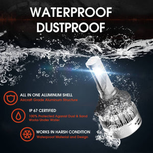 Custom H7 LED Bulbs Fit for Volkswagen Polo MK5 Touran Plug and Play Pro-VW8 | 2 Bulbs