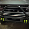 lasfit 32 inch light bar installed on the Bronco moduler bumper