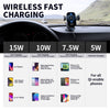 [CC Version] Wireless Car Charger Phone Holder 15W Qi Fast Charging Dash Windshield Air Vent Mount