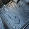 GMC Sierra 2500HD/3500HD Crew Cab 2020-2024 Custom Floor Mats All-weather TPE Material 1st & 2nd Row Seat, Don't Fit for With Plastic Storage or Without Storage