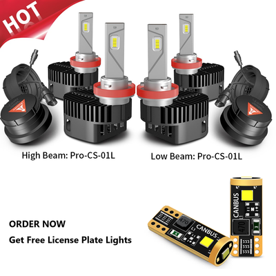 2022~2023 Chevrolet Silverado 1500 H11 Custom-Fit LED Bulbs Conversion Kits w/Dust Cover