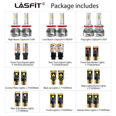 All LED Kits For Nissan Altima 2010-2012 Plug and Play LASFIT