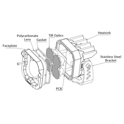 lasfit 3" light pods dimension