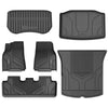 For Tesla Model Y 2020-2024 Custom Floor Mats TPE Material 1st & 2nd & Cargo