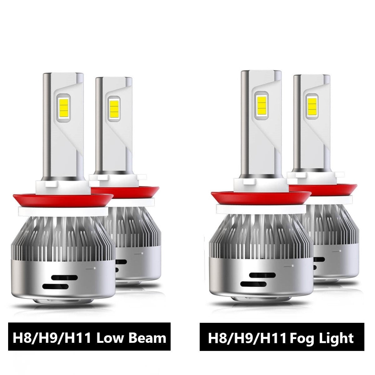 9012 HIR2 LED Headlight Conversion Kit High Low Dual Beam Light Bulbs  6000LM 2X