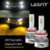 Switchback H11 LED Fog Light and Amber 7440 Rear Turn Signal Light Combo Package | 4 Bulbs