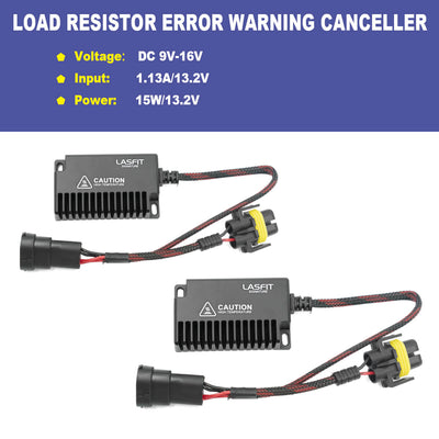 H11 H9 H8 LED Bulb Load Resistor Harness Anti-Flicker Warning Canceler