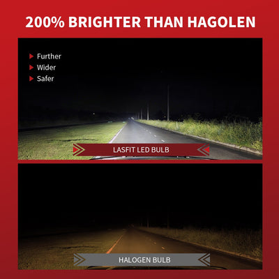 H4 LED Bulb 200% Brighter