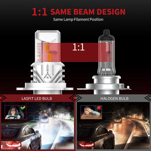 H4 LED headlight bulb plug play halogen design