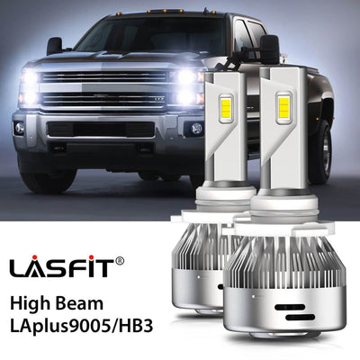 LED Headlight Bulbs Fit 2014-2019 Chevy Silverado 1500 9005 HB3 LASFIT