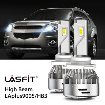 LED Headlight Bulbs Fit 2010-2015 Chevy Equinox 9005 HB3 LASFIT