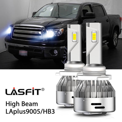 LED Headlight Bulbs Fit 2007-2013 Toyota Tundra 9005 HB3 LASFIT