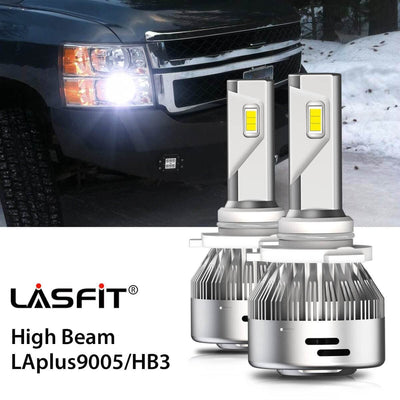 LED Headlight Bulbs Fit 2013 Chevy Silverado 2500/3500 9005 HB3 LASFIT