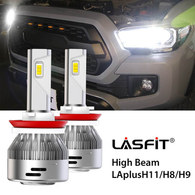 LED Headlight Bulbs Fit 2016-2019 Toyota Tacoma H8 H9 H11 LASFIT