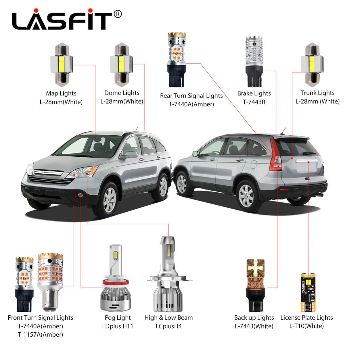 LED Kit for HONDA CR-V 3 Low Beam