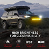 Lasfit 42" Off-Road LED Amber Light Bar With Slim Single Row Combo Flood Spot Design | Roof Rack Windshield Mount