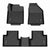 Jeep Cherokee 2015-2023 Custom Floor Mats TPE Material 1st & 2nd Row Seat, Don't Fit With Raised Dead Pedal & Grand Cherokee