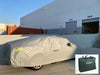 LASFIT 6 Layers Car Cover Waterproof All Weather Fitted Vehicle Covers For Automobiles, Outdoor Full Cover Rain Sun UV Protection with Zipper Cotton, Universal Fit for LEXUS (186-193 inch)