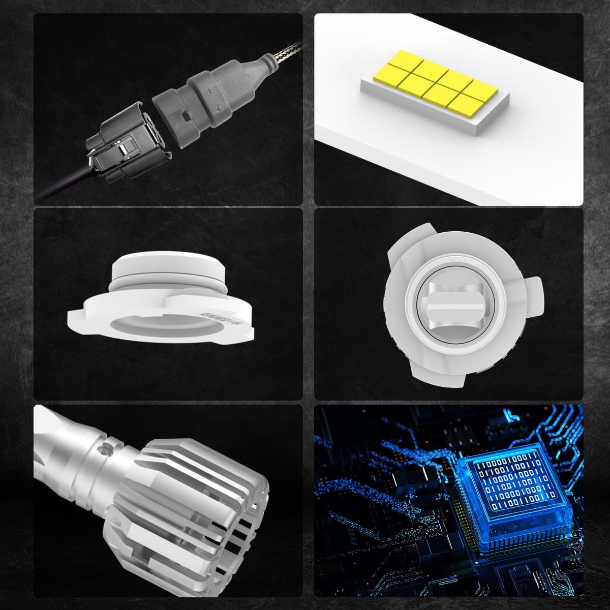 50W 9005 9006 LC Plus Series Combo Pack | 5,000LM 6000K LED Bulbs