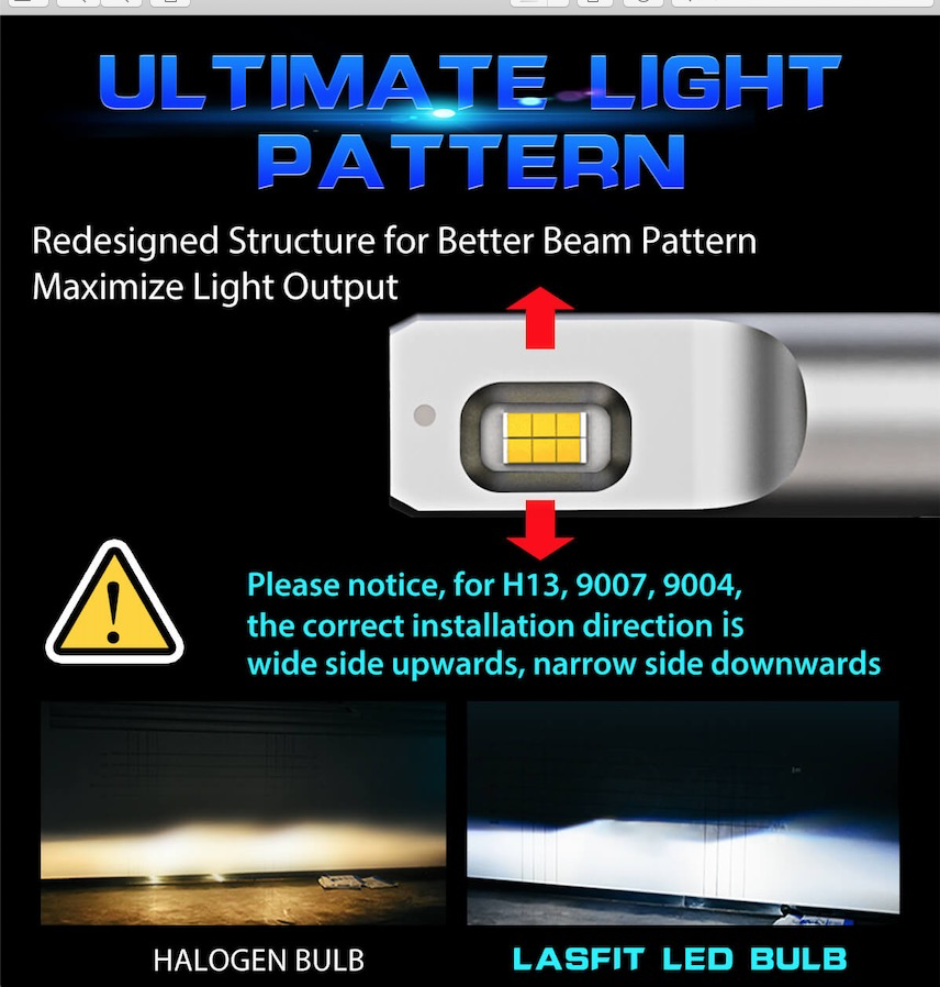 How to install H13 LED bulbs?