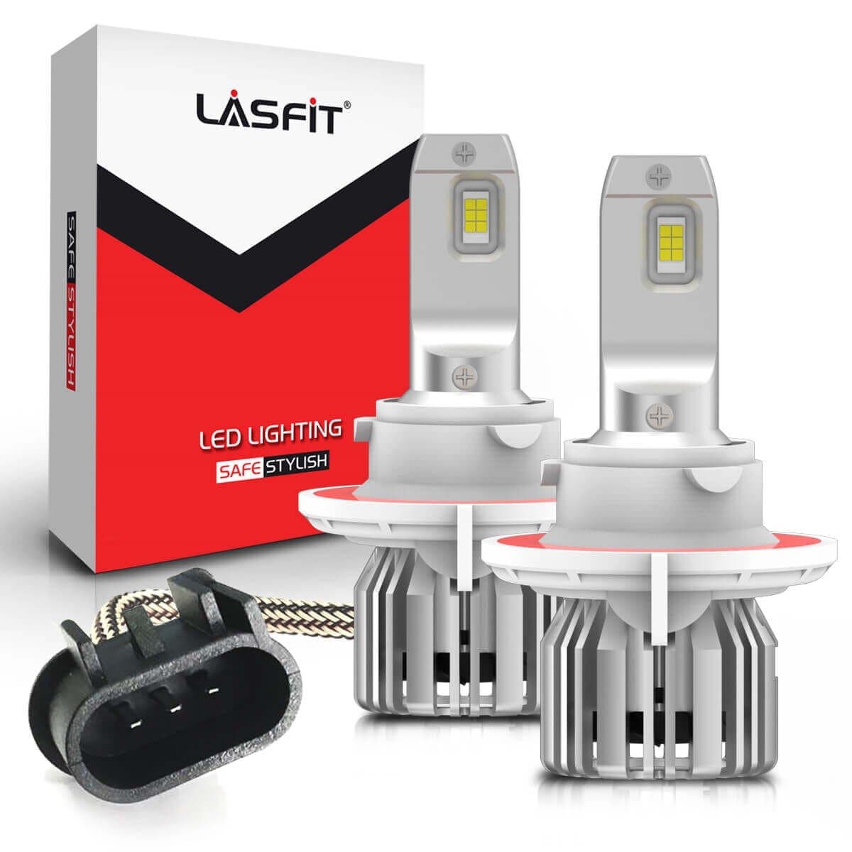 Lasfit 9012 HIR2 LED Headlight Bulb Kits-60W 6000LM 6000K-Hi/Lo