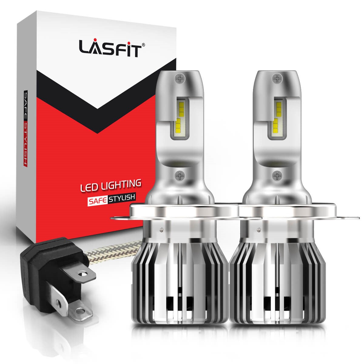 50W 9003 H4 HB2 LC Plus Series | 5,000LM 6000K LED Bulbs