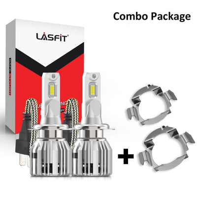 LC Plus H7 LED Bulbs 50W 5000LM 6000K White Plus H7 Bulb Adapter Holders TK004