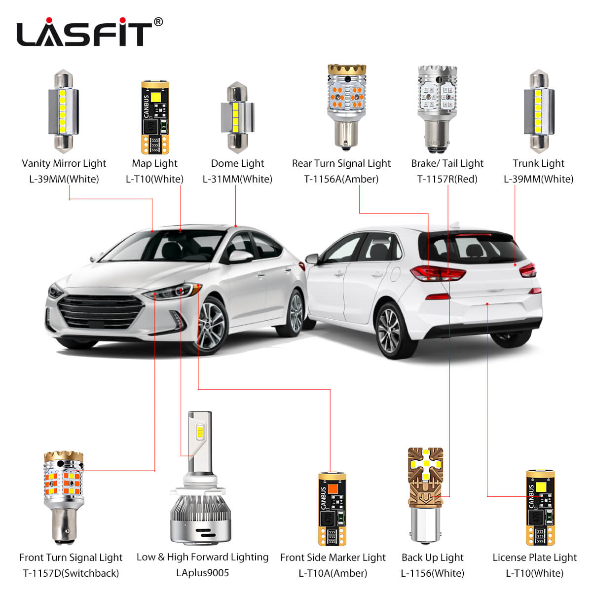 2019 hyundai elantra led on sale headlights