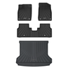 Volkswagen ID.4 2021-2023 All Weather Floor Mats TPE Material Custom 1st & 2nd Row & Rear Cargo