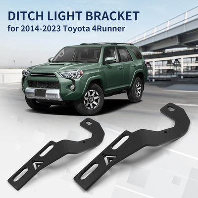 2014-2023 Toyota 4Runner Low Profile Ditch Light Brackets | LASFIT