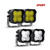 3" LED Pod Sport Series Drive + Fog Front Bumper Ditch Light Combo Package (SAE)