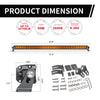 Lasfit 32 inch amber light bar dimension