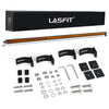 Lasfit 52" Off-Road LED Amber Light Bar With Slim Single Row Combo Flood Spot Design | Roof Rack Windshield Mount