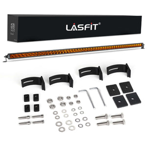 lasfit 52in amber light bars with single row slim design