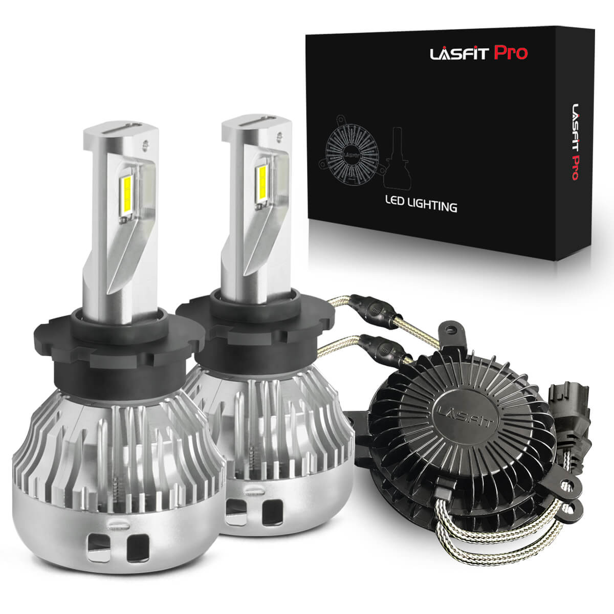 Lasfit Custom D2S D2R LED Headlight Bulbs for Nissan Infinite Subaru Mazda HID to LED Headlight Bulb Conversion Kits, Plug & Play, 2yrs Warranty
