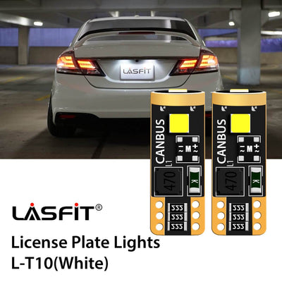 2014-2015 Honda Civic LED License Plate Light Upgrade 6000K Bright White LASFIT