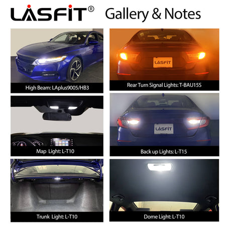 Fit for 2018-2022 Honda Accord LED Bulbs 9005 Exterior Interior Bulbs