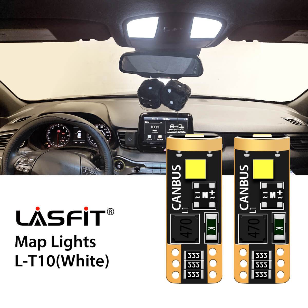 Fit for 2019-2021 Hyundai Veloster Custom H7 LED Bulb Exterior Interior Lights Plug and Play