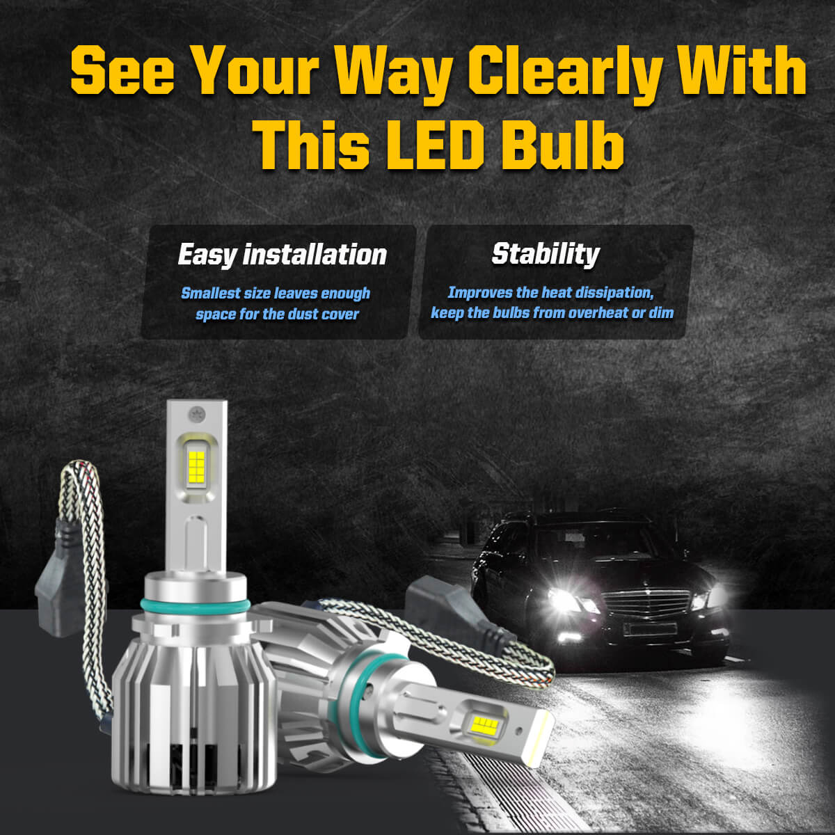 Fit for 2016-2020 Chevrolet Tahoe 9005 H11 D3S LED Bulbs Exterior Lights
